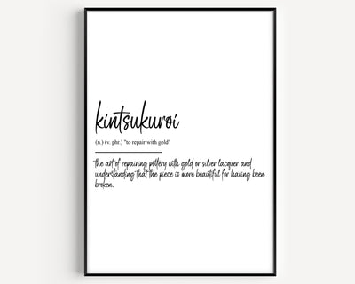 Kintsukuroi Definition Print - Magic Posters
