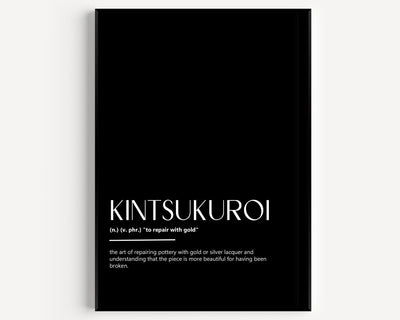 Kintsukuroi Definition Print - Magic Posters