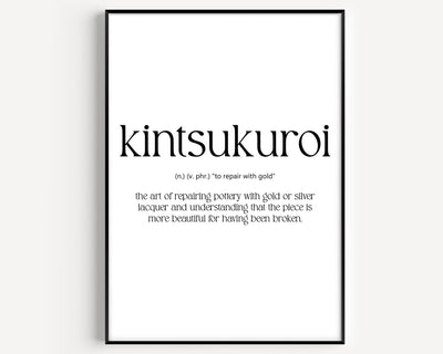 Kintsukuroi Definition Print - Magic Posters