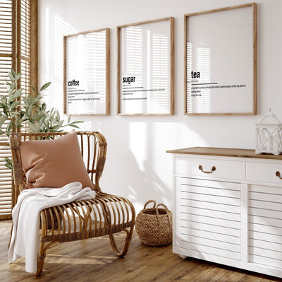 Kitchen Decor Set Of 3 Definition Prints - V2 - Magic Posters
