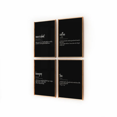 Kitchen Wall Art Set Of 4 Definition Prints - Magic Posters