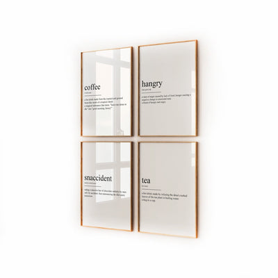Kitchen Wall Art Set Of 4 Definition Prints - Magic Posters