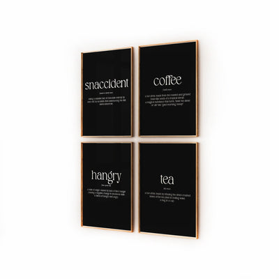 Kitchen Wall Art Set Of 4 Definition Prints - Magic Posters
