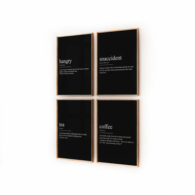 Kitchen Wall Art Set Of 4 Definition Prints - Magic Posters