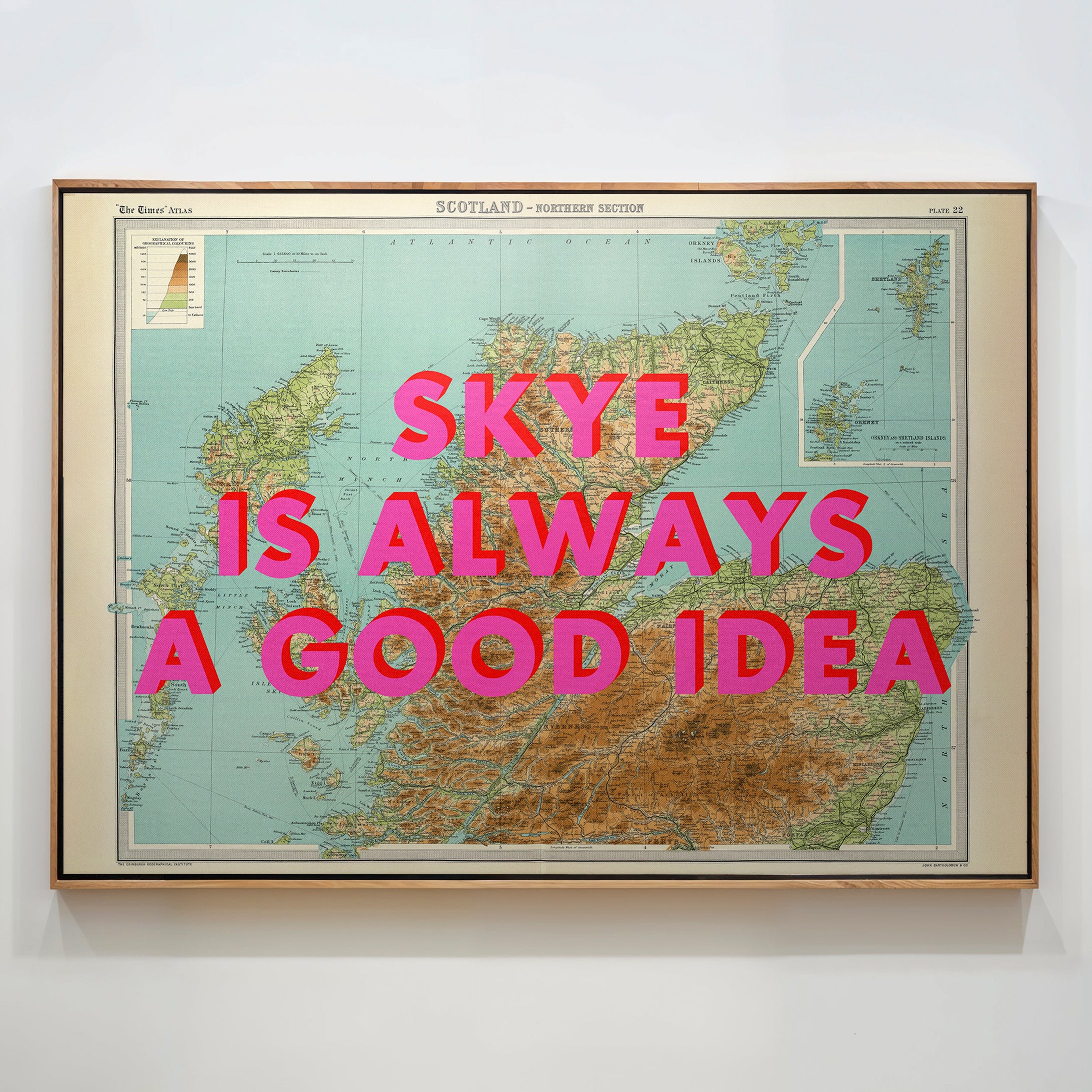 Isle Of Skye Retro Pop Art Map Print