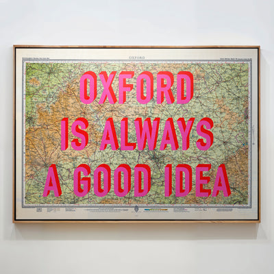 Oxford Retro Pop Art Map Print