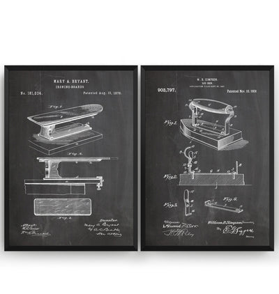 Laundry Room Set Of 2 Patent Prints - Magic Posters