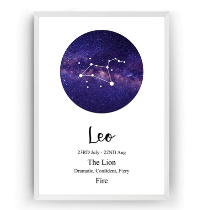Leo Zodiac Print - Magic Posters