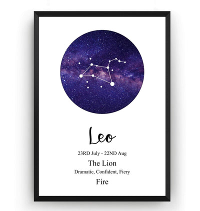 Leo Zodiac Print - Magic Posters
