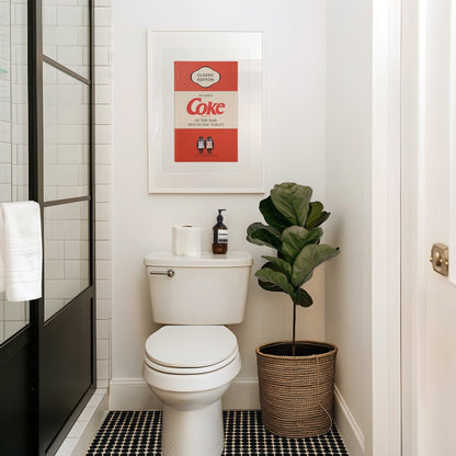 Limited Edition James Robins Coke Print (Bathroom Banter) - Magic Posters