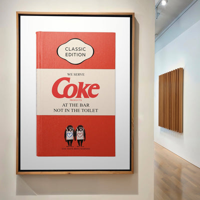 Limited Edition James Robins Coke Print (Bathroom Banter) - Magic Posters