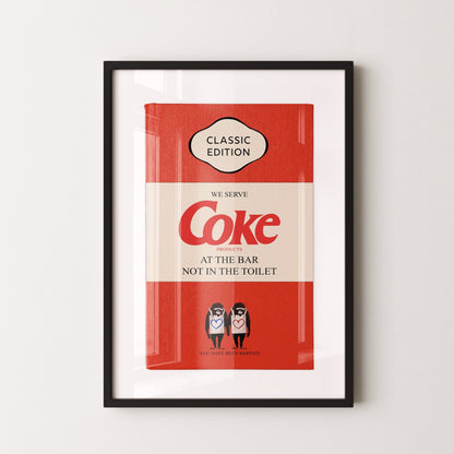 Limited Edition James Robins Coke Print (Bathroom Banter) - Magic Posters