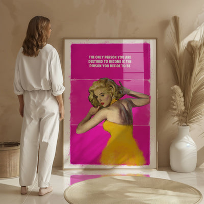 Limited Edition James Robins Destined To Become Print - Pink - Magic Posters