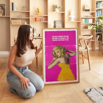 Limited Edition James Robins Destined To Become Print - Pink - Magic Posters