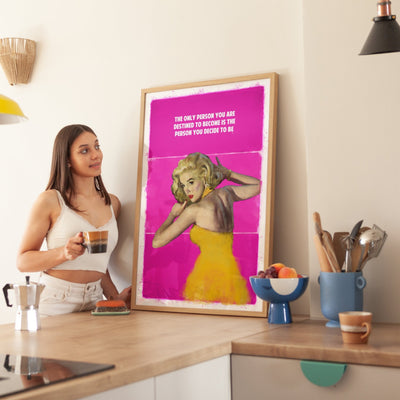 Limited Edition James Robins Destined To Become Print - Pink - Magic Posters