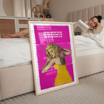 Limited Edition James Robins Destined To Become Print - Pink - Magic Posters