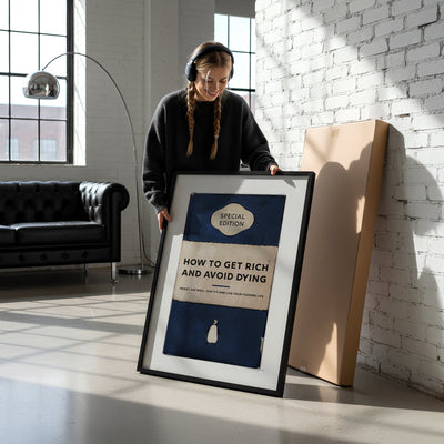 Limited Edition James Robins How To Get Rich And Avoid Dying Print - Magic Posters