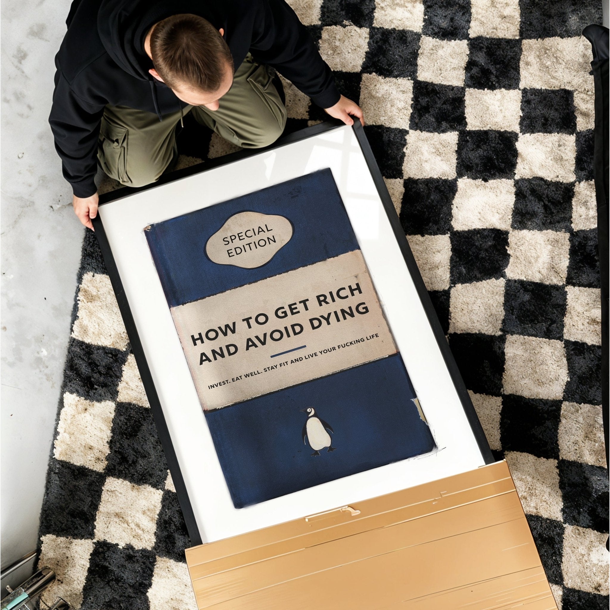 Limited Edition James Robins How To Get Rich And Avoid Dying Print - Magic Posters