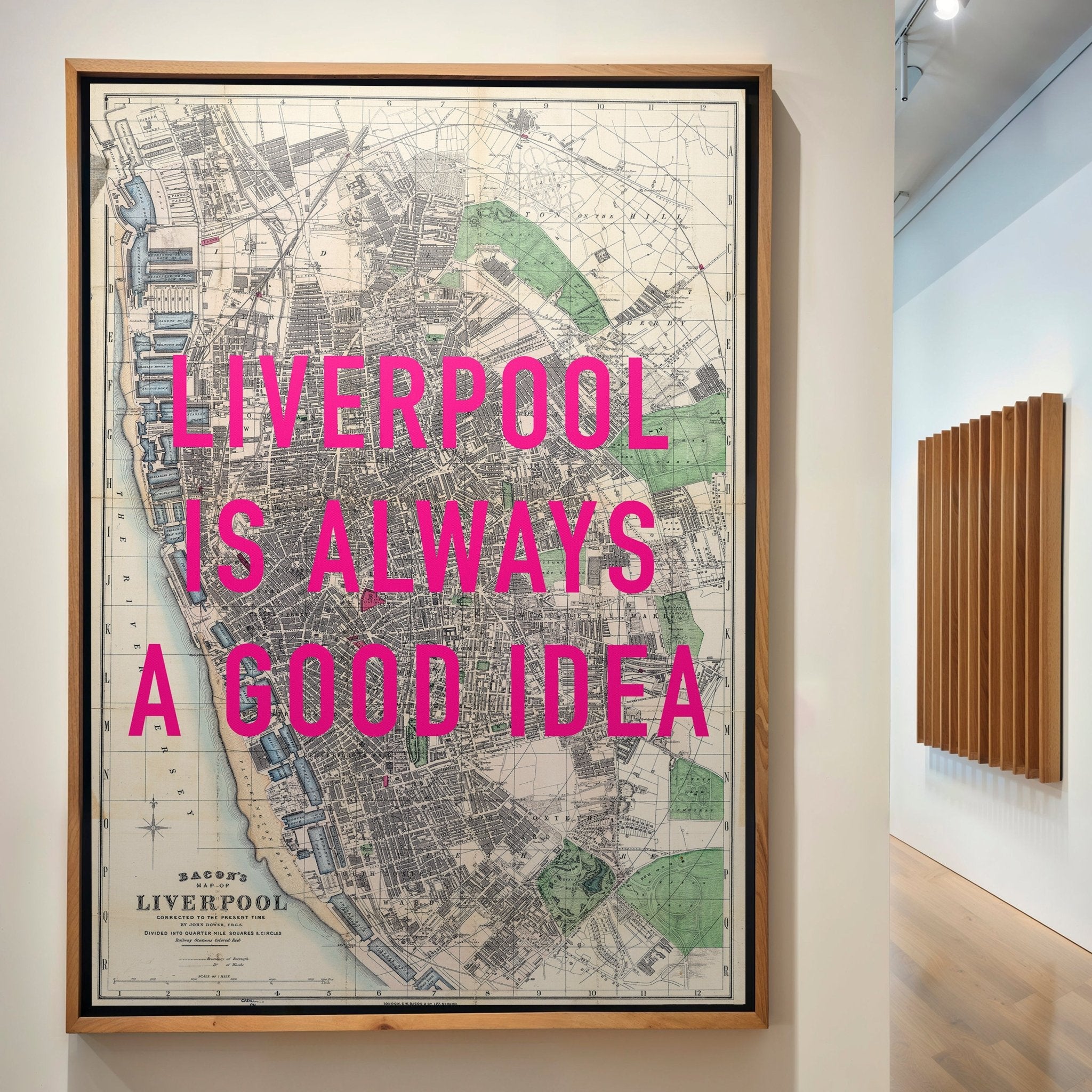 Liverpool Retro Pop Art Map Print - Magic Posters
