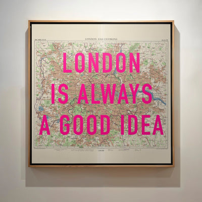 London Retro Pop Art Map Print - Magic Posters