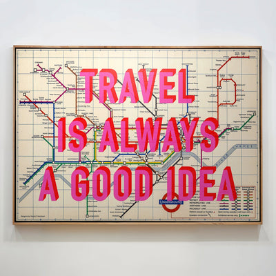 London Underground Retro Pop Art Map Print - Magic Posters