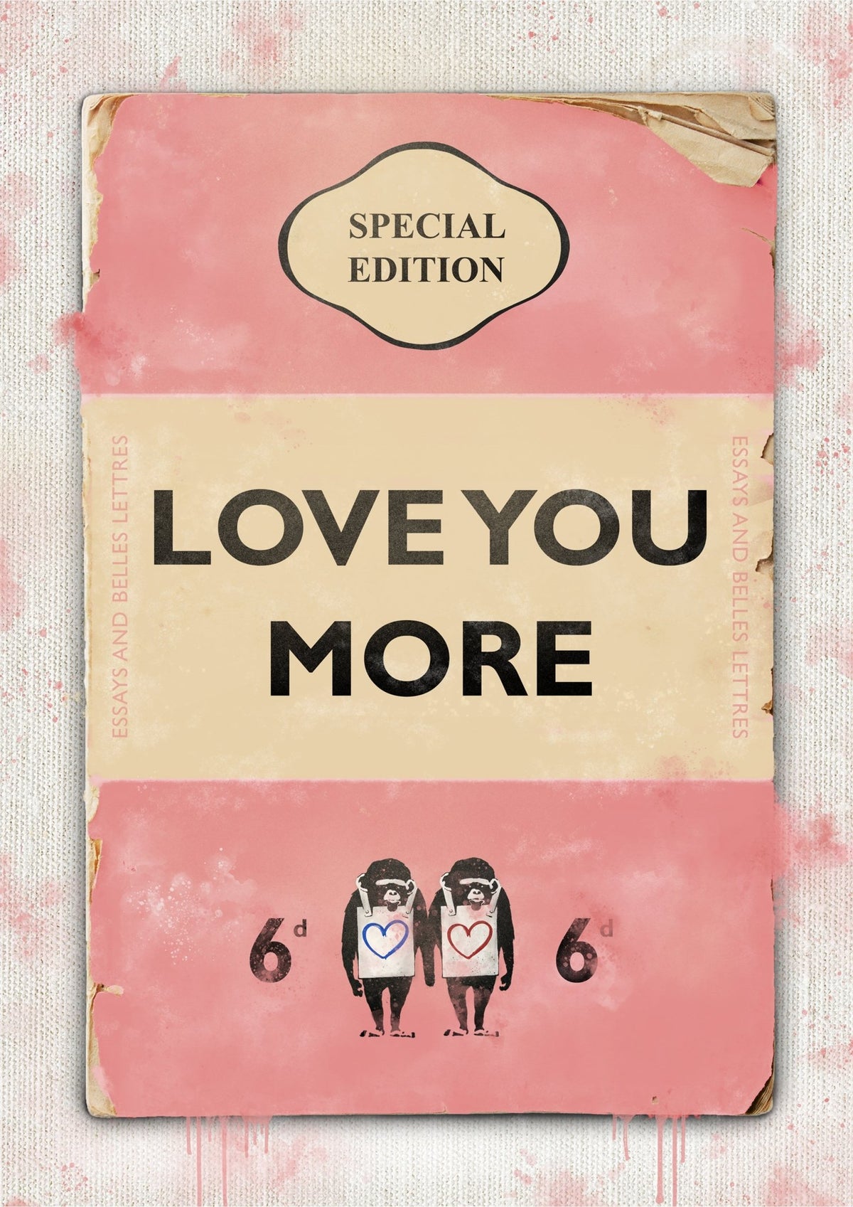 Personalised Book Cover Art Print (Love You More)