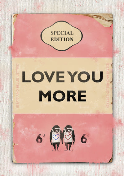 Personalised Book Cover Art Print (Love You More)