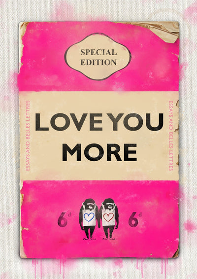 Personalised Book Cover Art Print (Love You More)