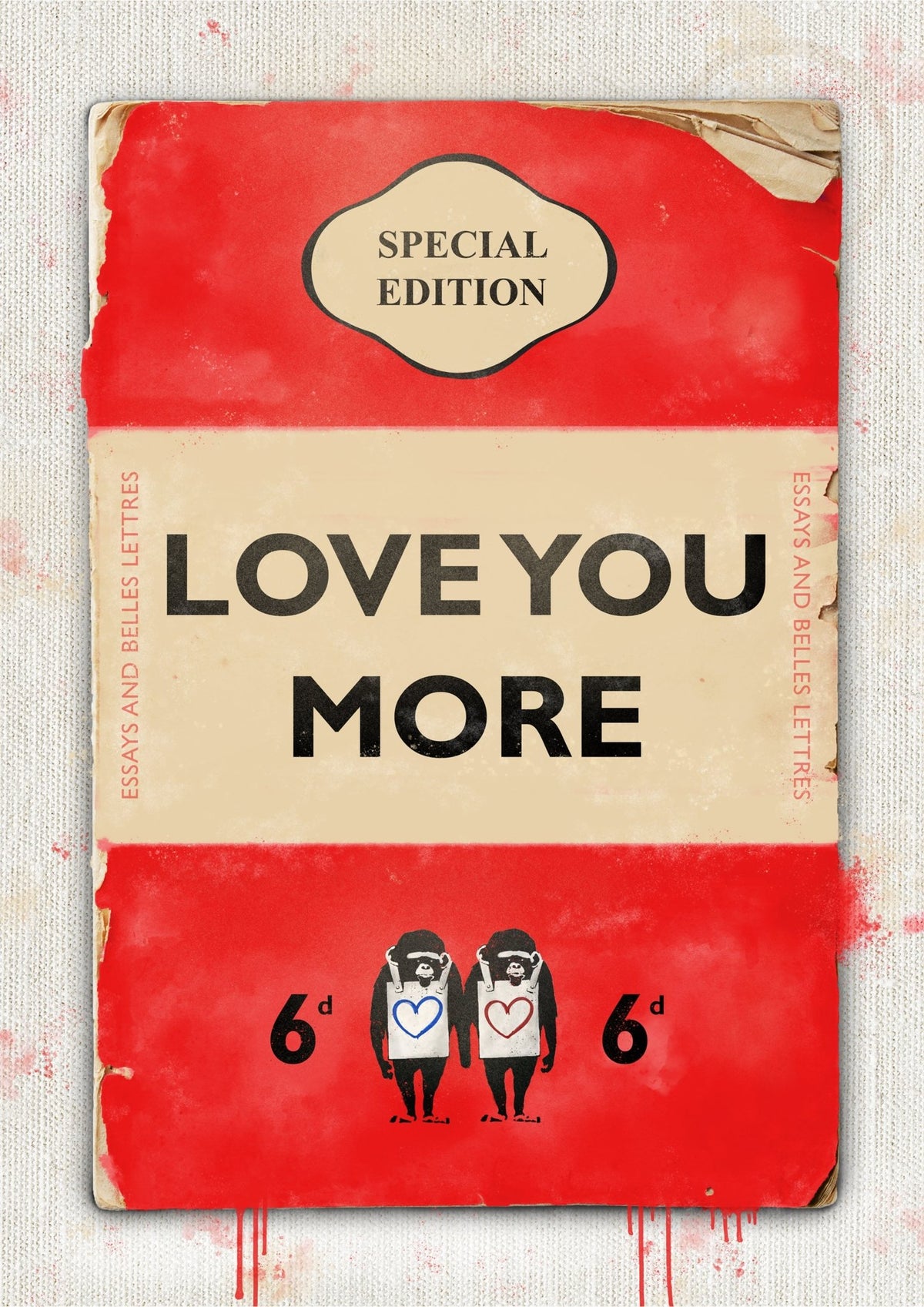 Personalised Book Cover Art Print (Love You More)