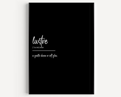 Lustre Definition Print - Magic Posters