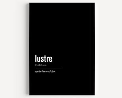 Lustre Definition Print - Magic Posters