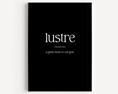 Lustre Definition Print - Magic Posters