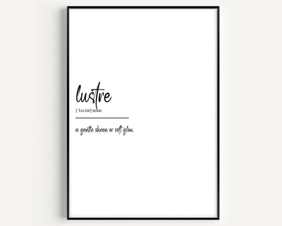 Lustre Definition Print - Magic Posters