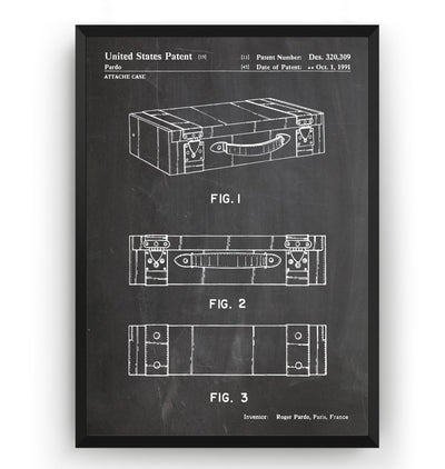 LV Attache Case 1991 Patent Print - Magic Posters