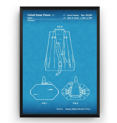LV Rucksack 1993 Patent Print - Magic Posters
