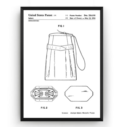 LV Shoulder Bag 1992 Patent Print - Magic Posters