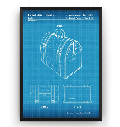 LV Travel Bag 1992 Patent Print - Magic Posters