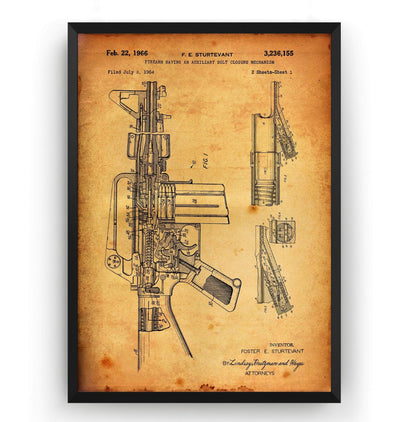 M-16 Patent Print - Magic Posters