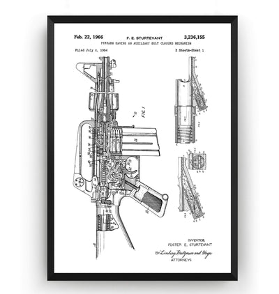 M-16 Patent Print - Magic Posters