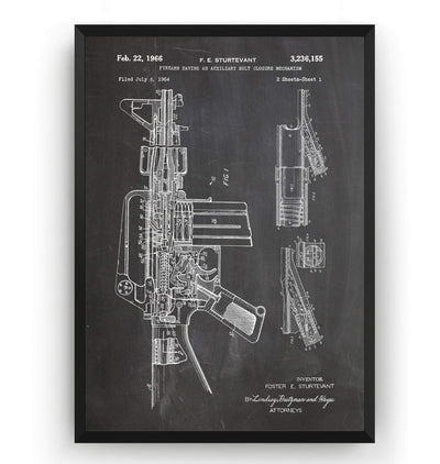 M-16 Patent Print - Magic Posters