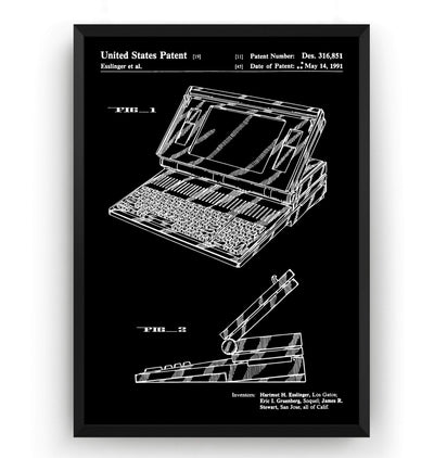 Macintosh Portable 1991 Patent Print - Magic Posters