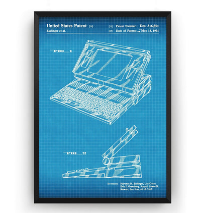Macintosh Portable 1991 Patent Print - Magic Posters