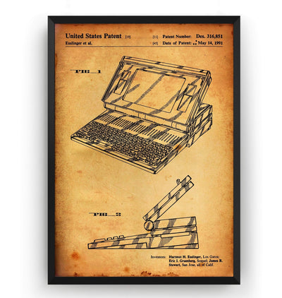 Macintosh Portable 1991 Patent Print - Magic Posters