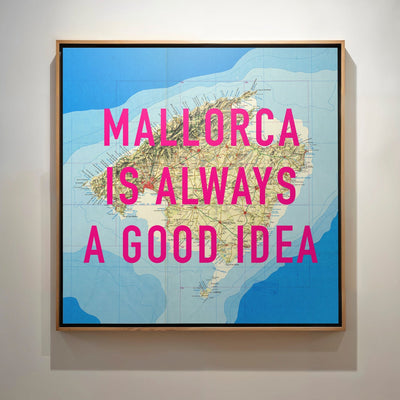 Mallorca Retro Pop Art Map Print - Magic Posters