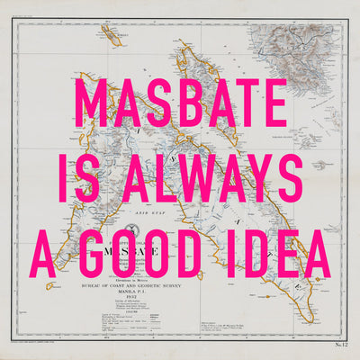 Masbate Retro Pop Art Map Print (square) - Magic Posters