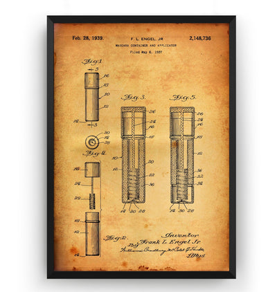 Mascara 1939 Patent Print - Magic Posters