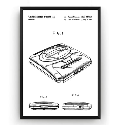 Mega Drive Patent Print - Magic Posters