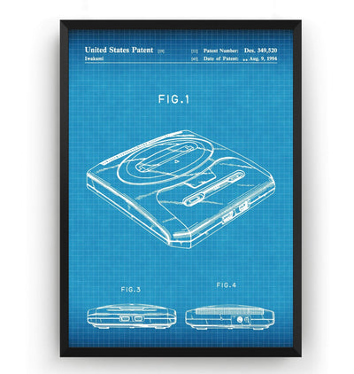 Mega Drive Patent Print - Magic Posters
