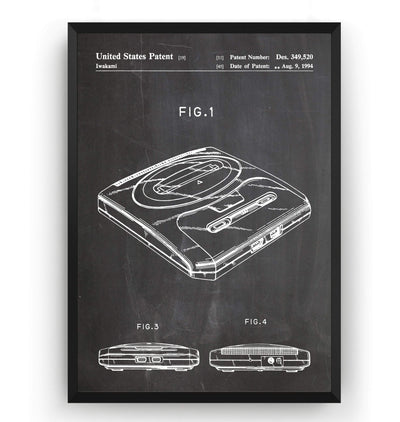 Mega Drive Patent Print - Magic Posters