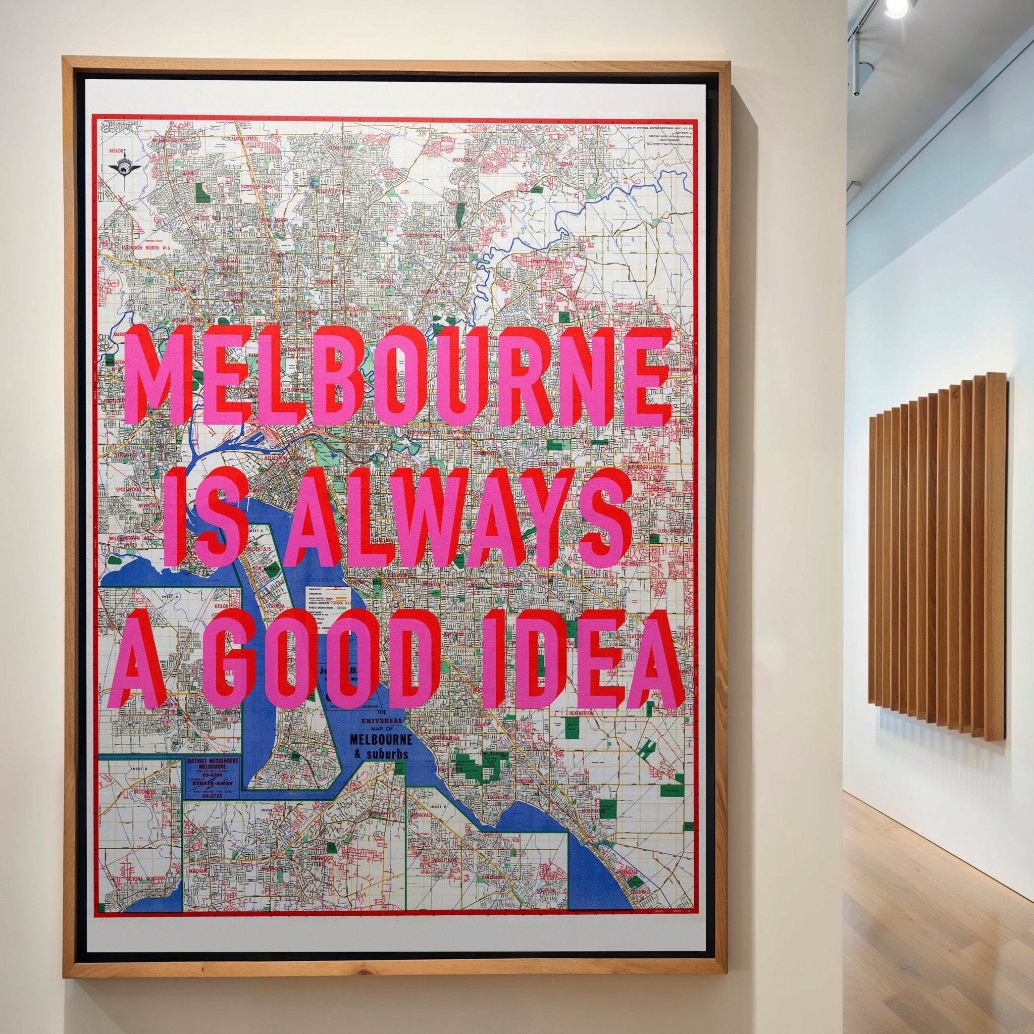 Melbourne Retro Pop Art Map Print - Magic Posters